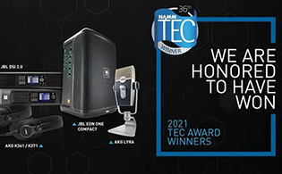 <b>2021 NAMM Show | JBL & AKG 榮摘技術成就與創(chuàng)新大獎！</b>